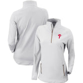 Philadelphia Phillies Columbia Women's Omni-Wick Outward Nine Quarter-Zip Pullover Top Online