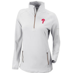 Philadelphia Phillies Columbia Women's Omni-Wick Outward Nine Quarter-Zip Pullover Top Online