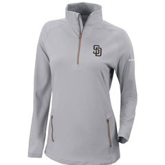 San Diego Padres Columbia Women's Omni-Wick Outward Nine Quarter-Zip Pullover Top Lifestyle