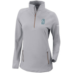 Seattle Mariners Columbia Women's Omni-Wick Outward Nine Quarter-Zip Pullover Top Sale