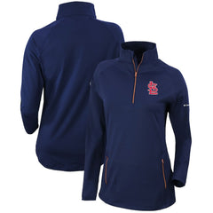 St. Louis Cardinals Columbia Women's Omni-Wick Outward Nine Quarter-Zip Pullover Top On Sale