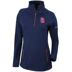 St. Louis Cardinals Columbia Women's Omni-Wick Outward Nine Quarter-Zip Pullover Top On Sale