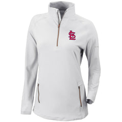 St. Louis Cardinals Columbia Women's Omni-Wick Outward Nine Quarter-Zip Pullover Top Near Me