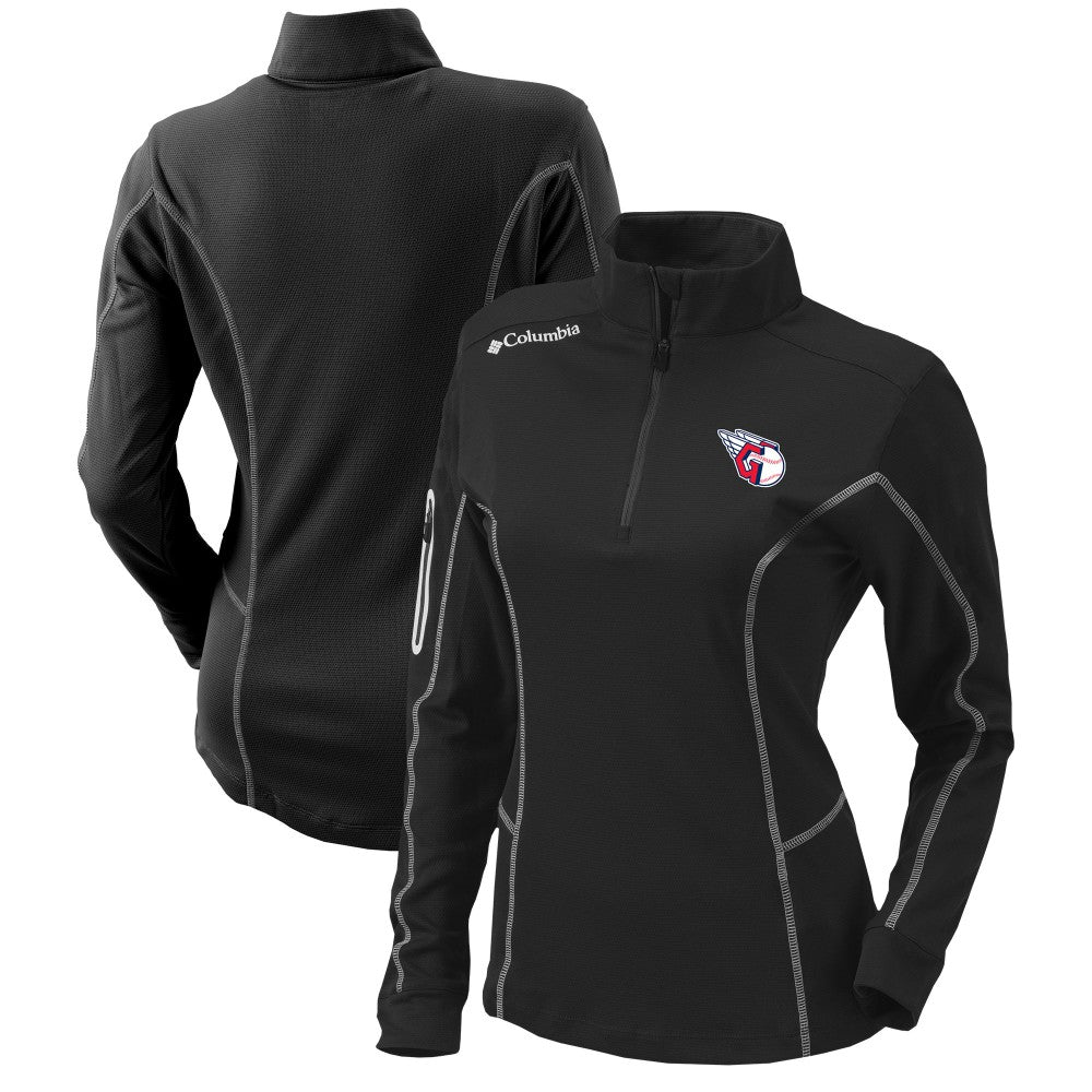 Cleveland Guardians Columbia Women's Omni-Wick Shotgun Quarter-Zip Pullover Top On Sale