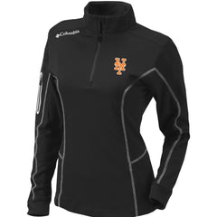 New York Mets Columbia Women's Omni-Wick Shotgun Quarter-Zip Pullover Top Lifestyle