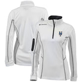New York Mets Columbia Women's Omni-Wick Shotgun Quarter-Zip Pullover Top On Sale