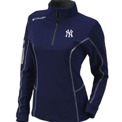 New York Yankees Columbia Women's Omni-Wick Shotgun Quarter-Zip Pullover Top Sale