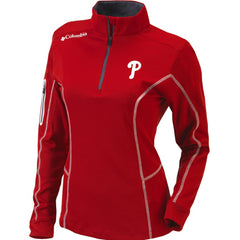 Philadelphia Phillies Columbia Women's Omni-Wick Shotgun Quarter-Zip Pullover Top discount