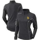 San Diego Padres Columbia Women's Omni-Wick Shotgun Quarter-Zip Pullover Top Clearance