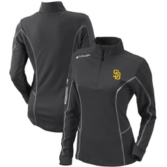 San Diego Padres Columbia Women's Omni-Wick Shotgun Quarter-Zip Pullover Top Clearance