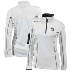 San Diego Padres Columbia Women's Omni-Wick Shotgun Quarter-Zip Pullover Top On Sale