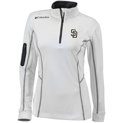San Diego Padres Columbia Women's Omni-Wick Shotgun Quarter-Zip Pullover Top On Sale