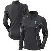 Seattle Mariners Columbia Women's Omni-Wick Shotgun Quarter-Zip Pullover Top for sale