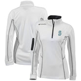 Seattle Mariners Columbia Women's Omni-Wick Shotgun Quarter-Zip Pullover Top for sale