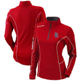 St. Louis Cardinals Columbia Women's Omni-Wick Shotgun Quarter-Zip Pullover Top Online