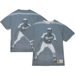 Hank Aaron Atlanta Braves Mitchell & Ness Cooperstown Collection Highlight Sublimated Player Graphic T-Shirt Lifestyle