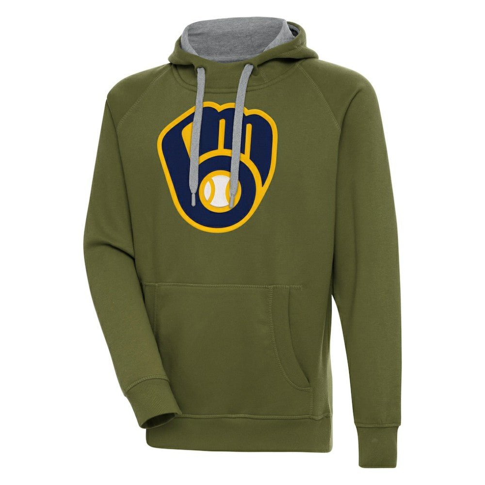 Milwaukee Brewers Antigua Victory Pullover Hoodie for sale