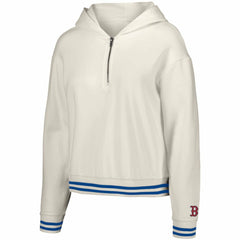 Boston Red Sox Lusso Women's Magnolia Tri-Blend Quarter-Zip Hoodie Lifestyle