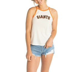 San Francisco Giants Lusso Women's Nadine Halter Tank Top Clearance
