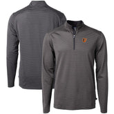 Baltimore Orioles Cutter & Buck Virtue Eco Pique Micro Stripe Recycled Quarter-Zip Pullover Top On Sale