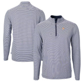 Houston Astros Cutter & Buck Virtue Eco Pique Micro Stripe Recycled Quarter-Zip Pullover Top Sale