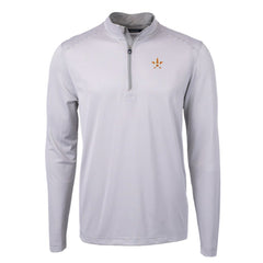 Houston Astros Cutter & Buck Virtue Eco Pique Micro Stripe Recycled Quarter-Zip Pullover Top Sale