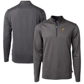 Pittsburgh Pirates Cutter & Buck Virtue Eco Pique Micro Stripe Recycled Quarter-Zip Pullover Top Sale