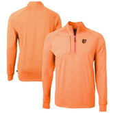 Baltimore Orioles Cutter & Buck Adapt Eco Knit Stretch Recycled Quarter-Zip Pullover Top discount