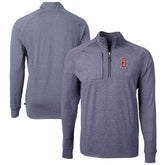 Boston Red Sox Cutter & Buck Adapt Eco Knit Stretch Recycled Quarter-Zip Pullover Top Clearance
