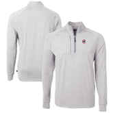 Chicago Cubs Cutter & Buck Adapt Eco Knit Stretch Recycled Quarter-Zip Pullover Top for sale