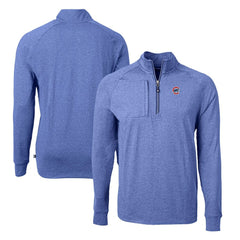 Chicago Cubs Cutter & Buck Adapt Eco Knit Stretch Recycled Quarter-Zip Pullover Top On Sale