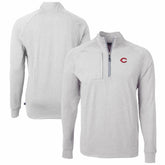 Cincinnati Reds Cutter & Buck Adapt Eco Knit Stretch Recycled Quarter-Zip Pullover Top Sale