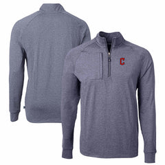 Cleveland Guardians Cutter & Buck Adapt Eco Knit Stretch Recycled Quarter-Zip Pullover Top Online