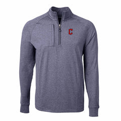 Cleveland Guardians Cutter & Buck Adapt Eco Knit Stretch Recycled Quarter-Zip Pullover Top Online