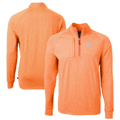 Detroit Tigers Cutter & Buck Adapt Eco Knit Stretch Recycled Quarter-Zip Pullover Top Sale