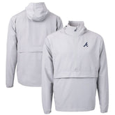 Atlanta Braves Cutter & Buck Charter Eco Recycled Half-Zip Anorak Jacket On Sale