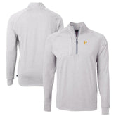 Pittsburgh Pirates Cutter & Buck Adapt Eco Knit Stretch Recycled Quarter-Zip Pullover Top Lifestyle