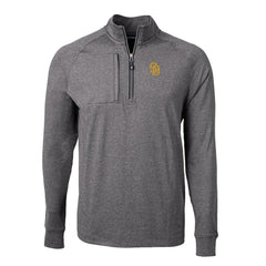 San Diego Padres Cutter & Buck Adapt Eco Knit Stretch Recycled Quarter-Zip Pullover Top for sale