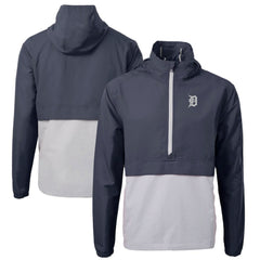 Detroit Tigers Cutter & Buck Charter Eco Recycled Half-Zip Anorak Jacket Lifestyle