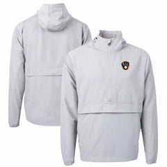Milwaukee Brewers Cutter & Buck Charter Eco Recycled Half-Zip Anorak Jacket discount