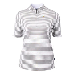 Pittsburgh Pirates Cutter & Buck Women's Virtue Eco Pique Stripe Top Near Me