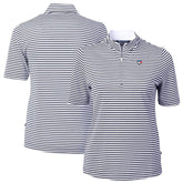 Toronto Blue Jays Cutter & Buck Women's Virtue Eco Pique Stripe Top Lifestyle