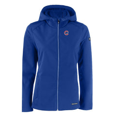Chicago Cubs Cutter & Buck Women's Evoke Eco Softshell Recycled Full-Zip Jacket Clearance