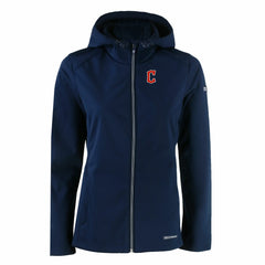 Cleveland Guardians Cutter & Buck Women's Evoke Eco Softshell Recycled Full-Zip Jacket for sale