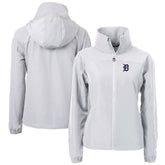 Detroit Tigers Cutter & Buck Women's Charter Eco Recycled Full-Zip Jacket Clearance