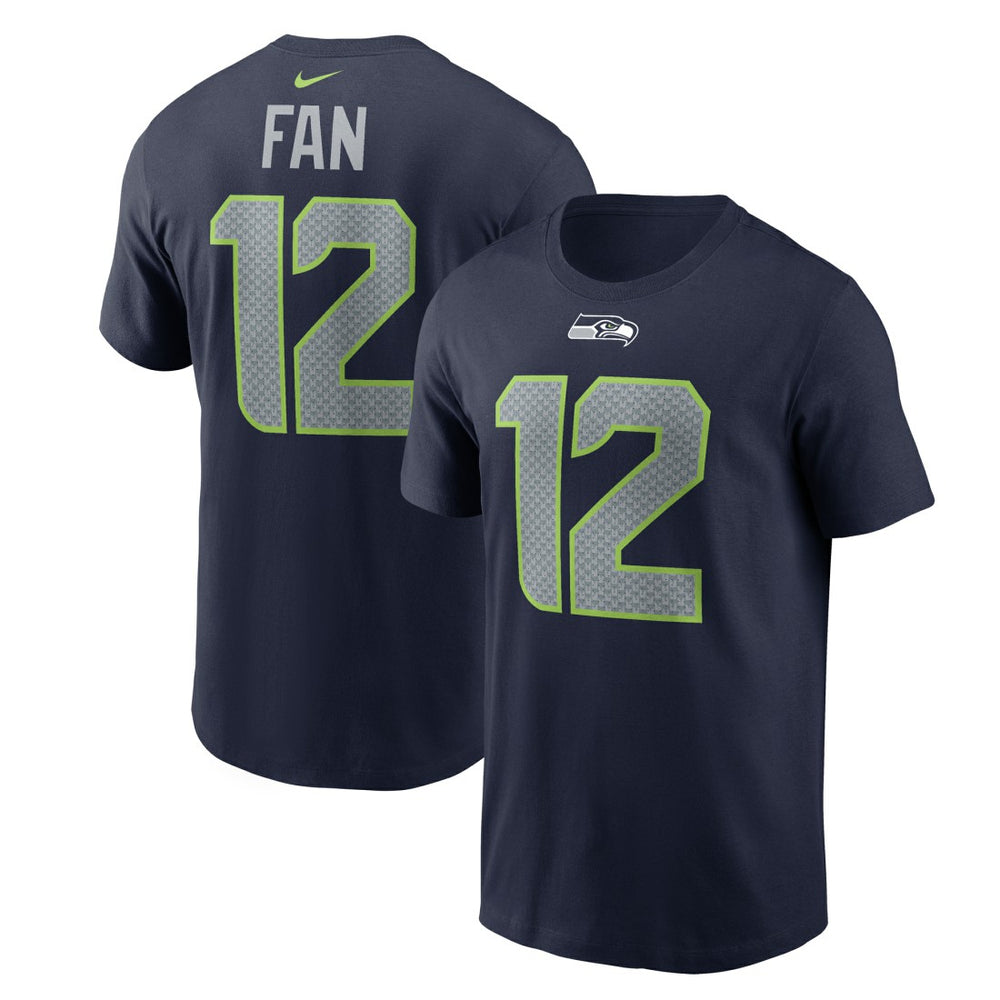 12s Seattle Seahawks Name & Number T-Shirt College Navy - Nike