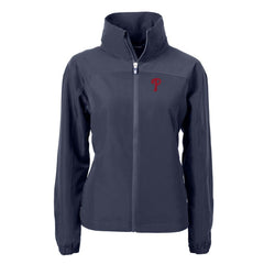 Philadelphia Phillies Cutter & Buck Women's Charter Eco Recycled Full-Zip Jacket Lifestyle