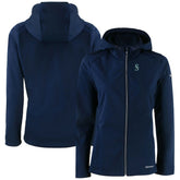 Seattle Mariners Cutter & Buck Women's Evoke Eco Softshell Recycled Full-Zip Jacket On Sale