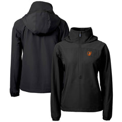 Baltimore Orioles Cutter & Buck Women's Charter Eco Recycled Half-Zip Anorak Jacket for sale