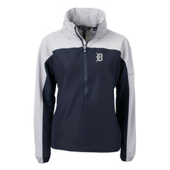 Detroit Tigers Cutter & Buck Women's Charter Eco Recycled Half-Zip Anorak Jacket Lifestyle